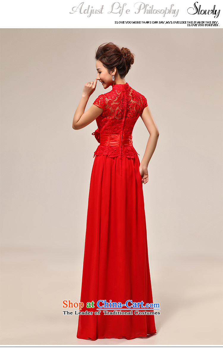 Naoji new luxury sexy word shoulder red lace bride wedding dress XS7106 RED L picture, prices, brand platters! The elections are supplied in the national character of distribution, so action, buy now enjoy more preferential! As soon as possible.