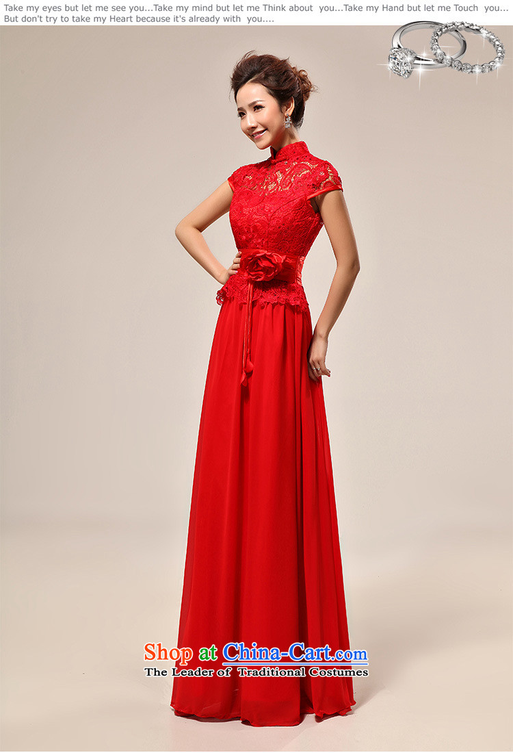 Naoji new luxury sexy word shoulder red lace bride wedding dress XS7106 RED L picture, prices, brand platters! The elections are supplied in the national character of distribution, so action, buy now enjoy more preferential! As soon as possible.