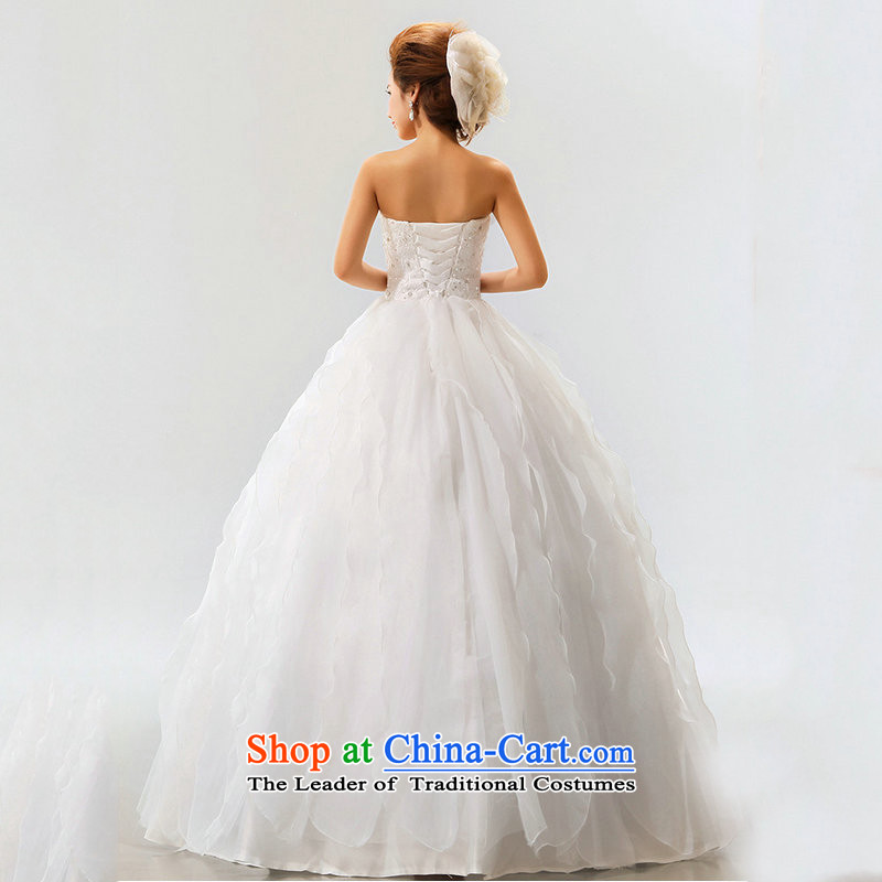 Yet, a new paragraph Korean stylish Sweet strap marriages wedding dresses XS7111 m White S naoji a , , , shopping on the Internet