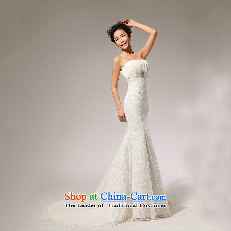 Yet, a new paragraph to align the lace in waist A skirt anointed chest wedding dresses long skirt XS7019 m White L, yet a , , , shopping on the Internet