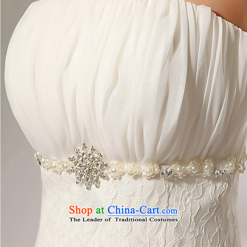 Yet, a new paragraph to align the lace in waist A skirt anointed chest wedding dresses long skirt XS7019 m White L, yet a , , , shopping on the Internet