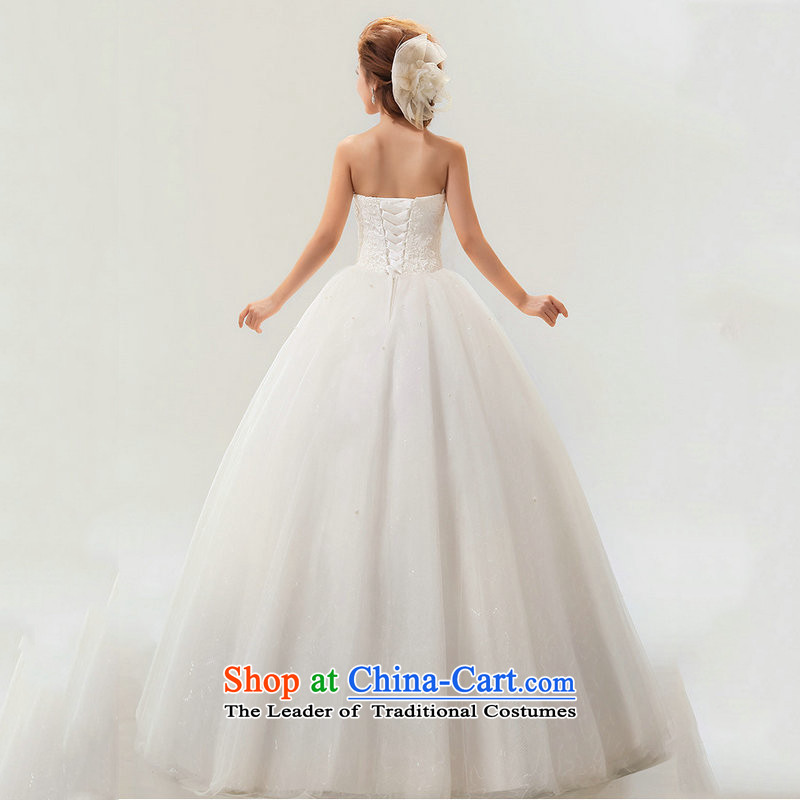 A Korean-style yet sweet bow tie lace bride wedding dresses XS5234 m White XL, yet a , , , shopping on the Internet