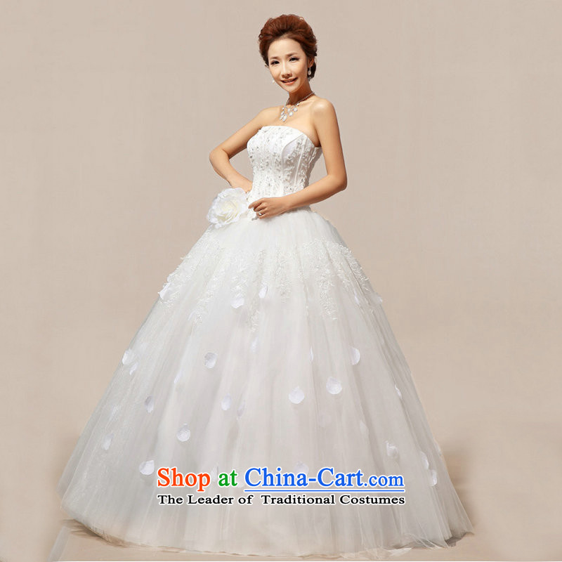 Naoji in the Korean version of the Korean sweet flowers marriages wedding dresses XS5233 m White XL, yet a , , , shopping on the Internet