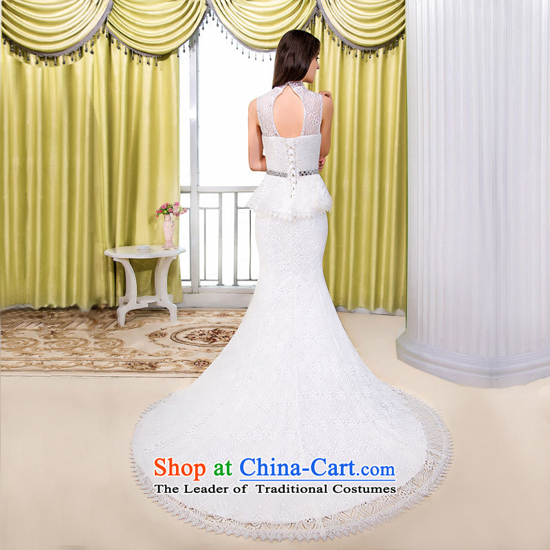 A new bride bride 2015 wedding leave two crowsfoot wedding lace small trailing wedding 540 S, a bride shopping on the Internet has been pressed.