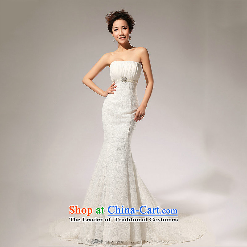 Yet, a new paragraph to align the lace in waist A skirt anointed chest wedding dresses long skirt XS5229 m White XXL, naoji a , , , shopping on the Internet