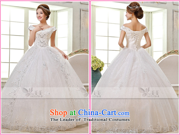 Mrs Alexa Lam Roundup 2014 new word to align the princess Shoulder Drill video thin wedding dresses bride Han-yi 66082 gets married M(2.2) white picture, prices, brand platters! The elections are supplied in the national character of distribution, so action, buy now enjoy more preferential! As soon as possible.
