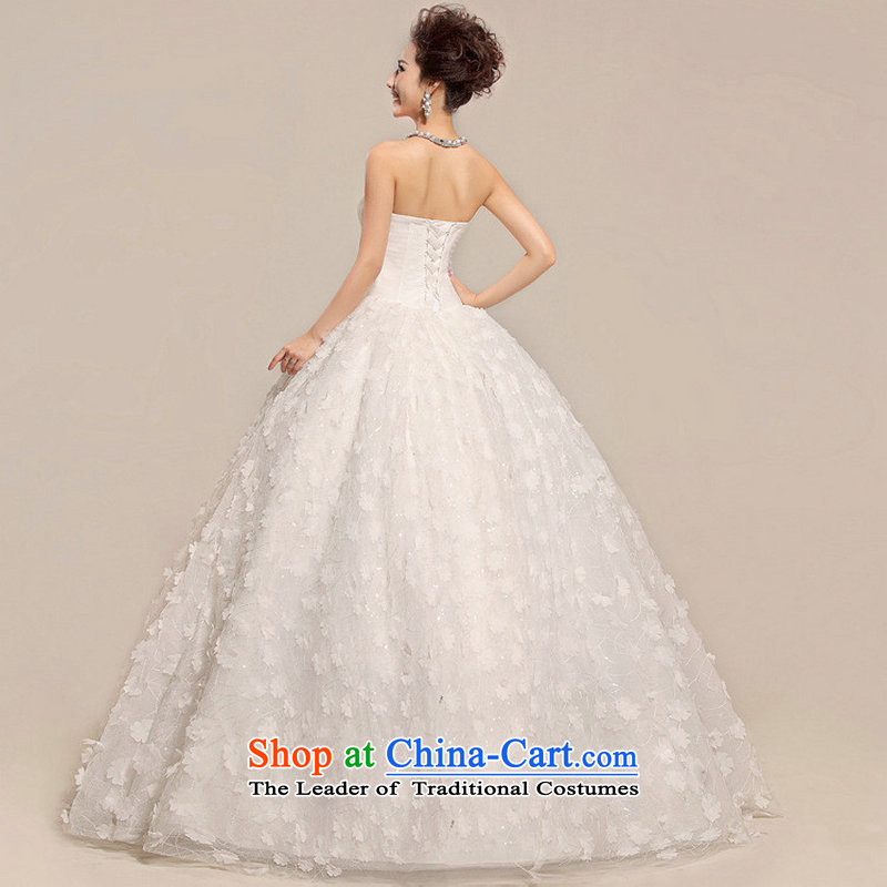 Yet, a new paragraph 2014 Summer Korean brides white retro anointed chest lace wedding dresses XS6625 white L, yet a , , , shopping on the Internet