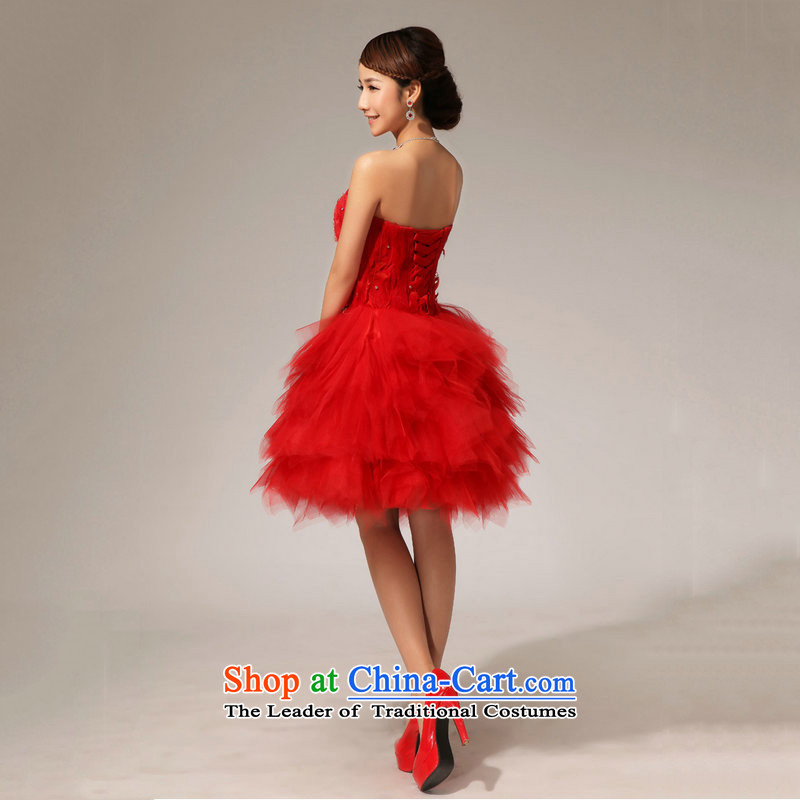 Yet a red short, wipe the chest lace small short skirts bows dress Married Women New Maiden honey short dress XS6622 RED XXL, naoji a , , , shopping on the Internet
