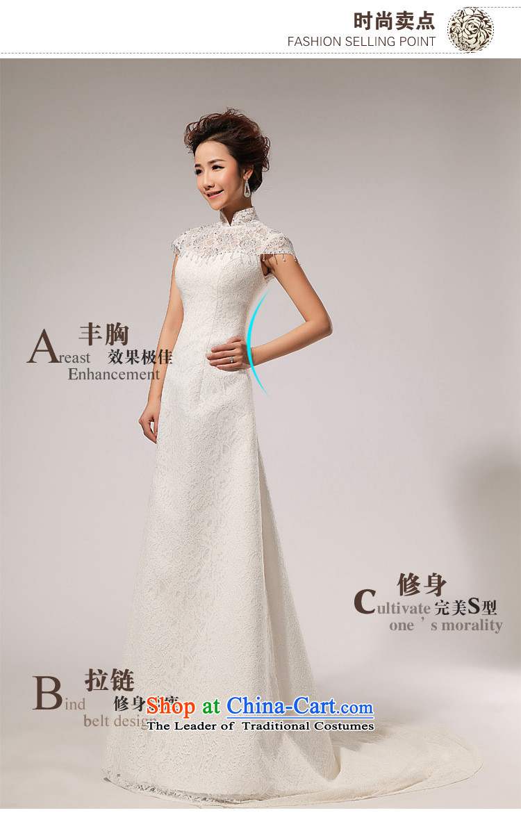 Naoji in the Korean version of the word stylish shoulder and sexy beauty minimalist small trailing lace wedding dresses XS706 White XXL picture, prices, brand platters! The elections are supplied in the national character of distribution, so action, buy now enjoy more preferential! As soon as possible.