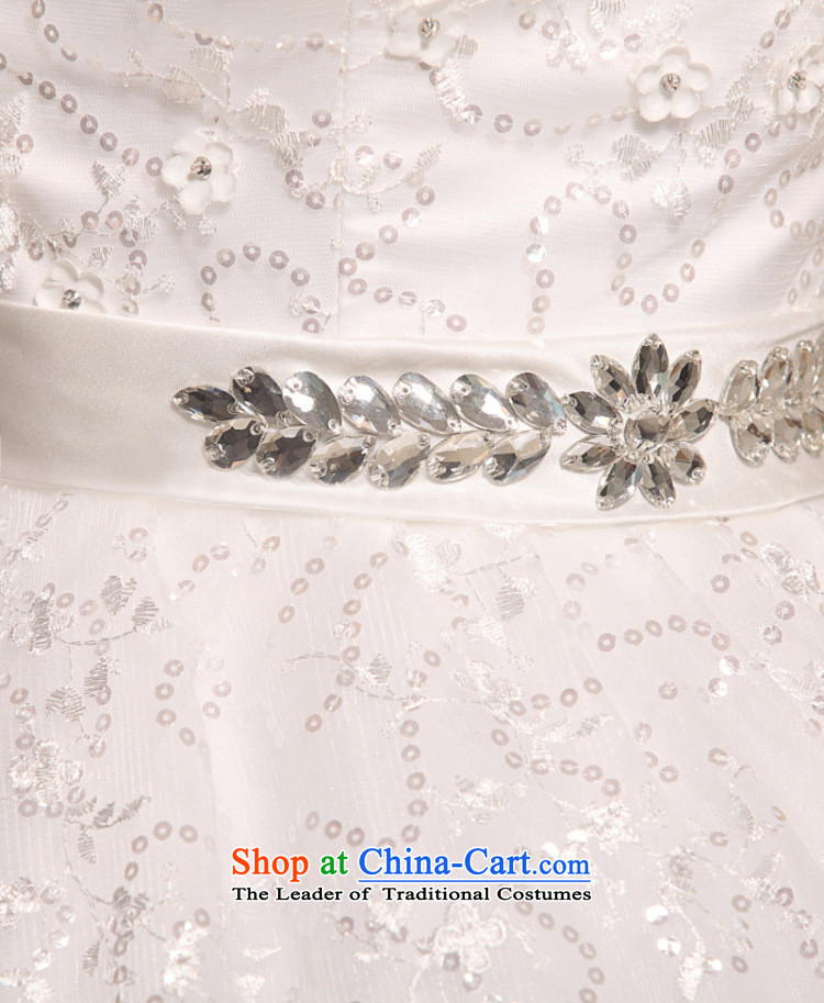 A new paragraph, yet stylish Korean yet floreal design and cultivating the chest to graphics thin bride wedding dress XS702 white S picture, prices, brand platters! The elections are supplied in the national character of distribution, so action, buy now enjoy more preferential! As soon as possible.