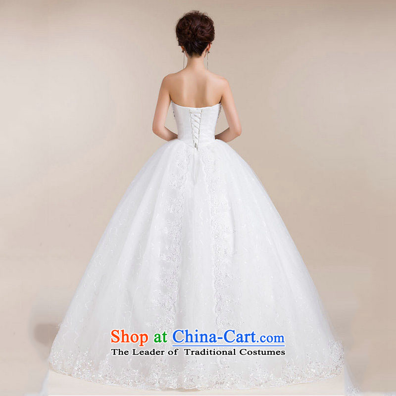 Naoji a 2014 new Korean style of a cardioid anointed chest wedding bride white film lace bon bon yarn for larger Chun S NAOJI XS511 white a , , , shopping on the Internet