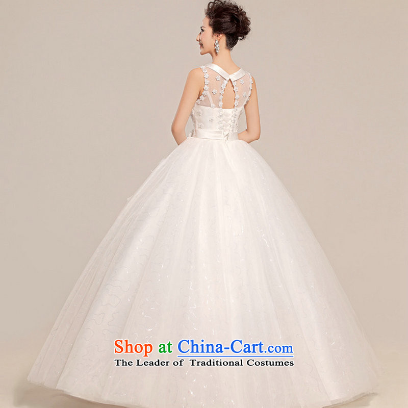 Naoji a 2014 new bride wedding dresses alignment with chest large thin graphics Korean word princess lace shoulder wedding spring XS551 White XL, yet a , , , shopping on the Internet