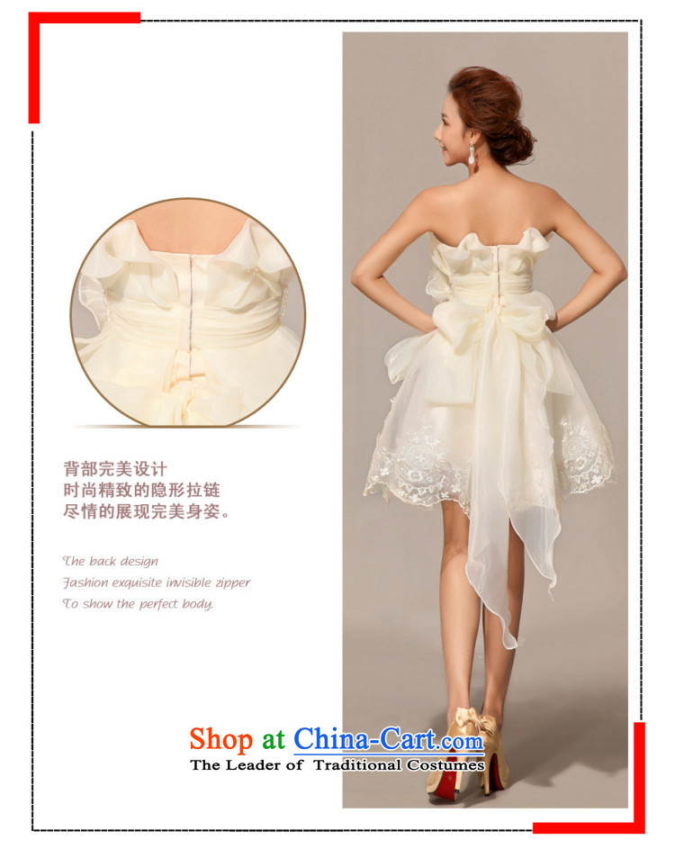Wedding dresses, Princess Mary Magdalene chest 2014 marriages short of dress bridesmaid small dress bows service, champagne color S pictures XS338, prices, brand platters! The elections are supplied in the national character of distribution, so action, buy now enjoy more preferential! As soon as possible.