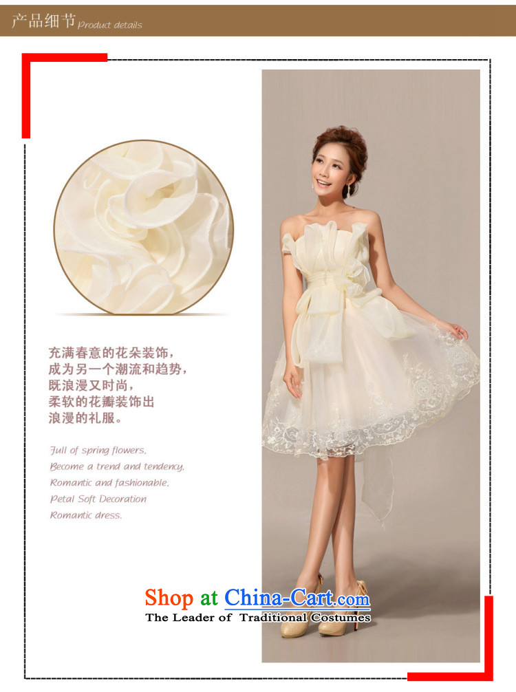 Wedding dresses, Princess Mary Magdalene chest 2014 marriages short of dress bridesmaid small dress bows service, champagne color S pictures XS338, prices, brand platters! The elections are supplied in the national character of distribution, so action, buy now enjoy more preferential! As soon as possible.