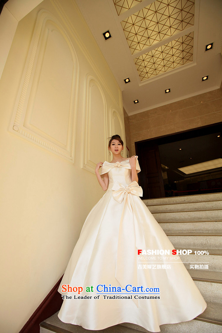 Wedding dress Kyrgyz-american married a new arts 2014 Field shoulder Korean skirt to align bon bon HS503 bride wedding champagne color pictures, prices, XXL brand platters! The elections are supplied in the national character of distribution, so action, buy now enjoy more preferential! As soon as possible.