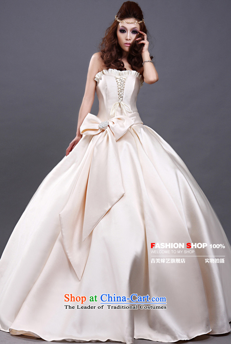 Wedding dress Kyrgyz-american married new anointed arts 2015 Chest Korean skirt to align bon bon HS504 bride wedding champagne color L picture, prices, brand platters! The elections are supplied in the national character of distribution, so action, buy now enjoy more preferential! As soon as possible.
