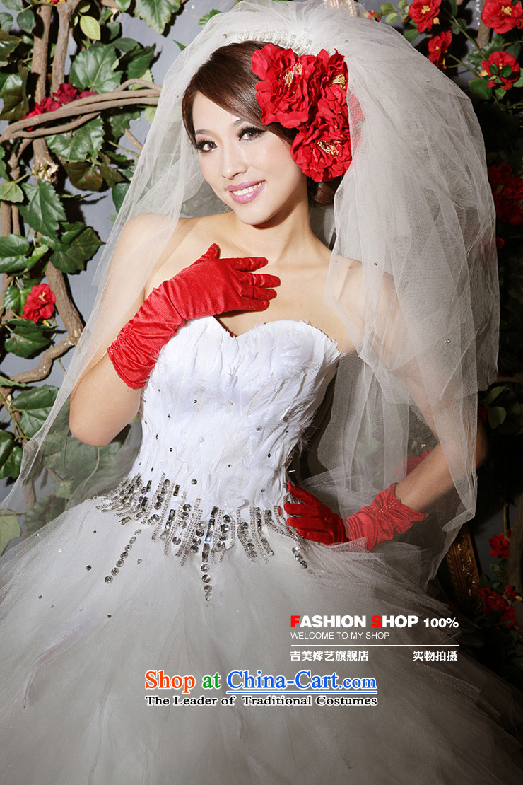 Wedding dress Kyrgyz-american married new anointed arts 2015 Chest Korean skirt to align bon bon HS602 bride wedding white picture, prices, XS brand platters! The elections are supplied in the national character of distribution, so action, buy now enjoy more preferential! As soon as possible.