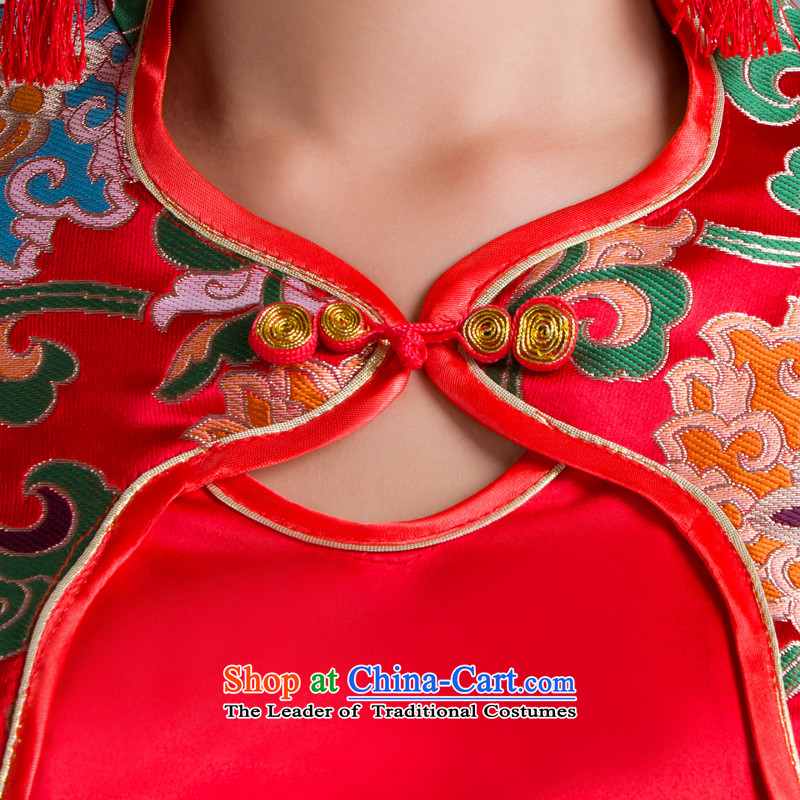 Mrs Alexa Lam roundup marriages kit qipao new Chinese bows services in Sau San cuff 16958 red, L, Mrs Alexa Lam Roundup , , , shopping on the Internet
