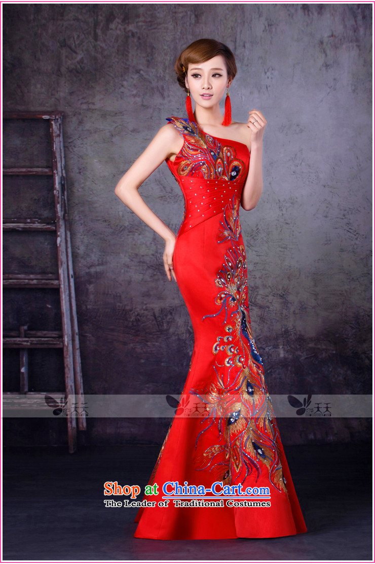 Mrs Alexa Lam Roundup 2014 new wedding dresses red wine served marriages crowsfoot Sau San shoulder dress 16252 Red L picture, prices, brand platters! The elections are supplied in the national character of distribution, so action, buy now enjoy more preferential! As soon as possible.