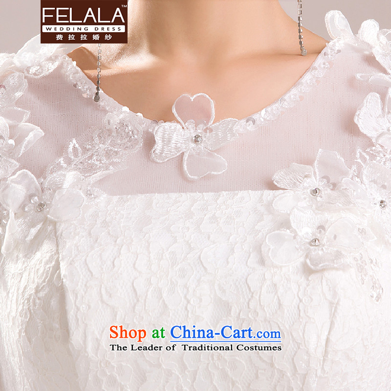 Ferrara 2015 new wedding dresses Korean marriages bon bon skirt water-soluble lace flowers on the shipment of Suzhou S yarn Ferrara wedding (FELALA) , , , shopping on the Internet
