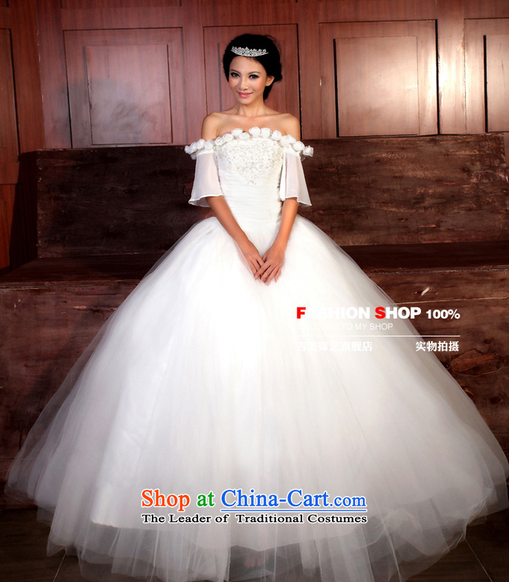 Wedding dress Kyrgyz-american married a NEW 2015 arts field shoulder Korean skirt HS309 bon bon bride wedding White M pictures, prices, brand platters! The elections are supplied in the national character of distribution, so action, buy now enjoy more preferential! As soon as possible.