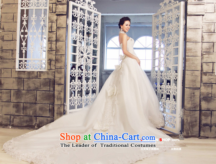 Wedding dress Kyrgyz-american married new anointed arts 2015 Chest Korean bon bon tail HT3059 skirt bride wedding White M pictures, prices, brand platters! The elections are supplied in the national character of distribution, so action, buy now enjoy more preferential! As soon as possible.