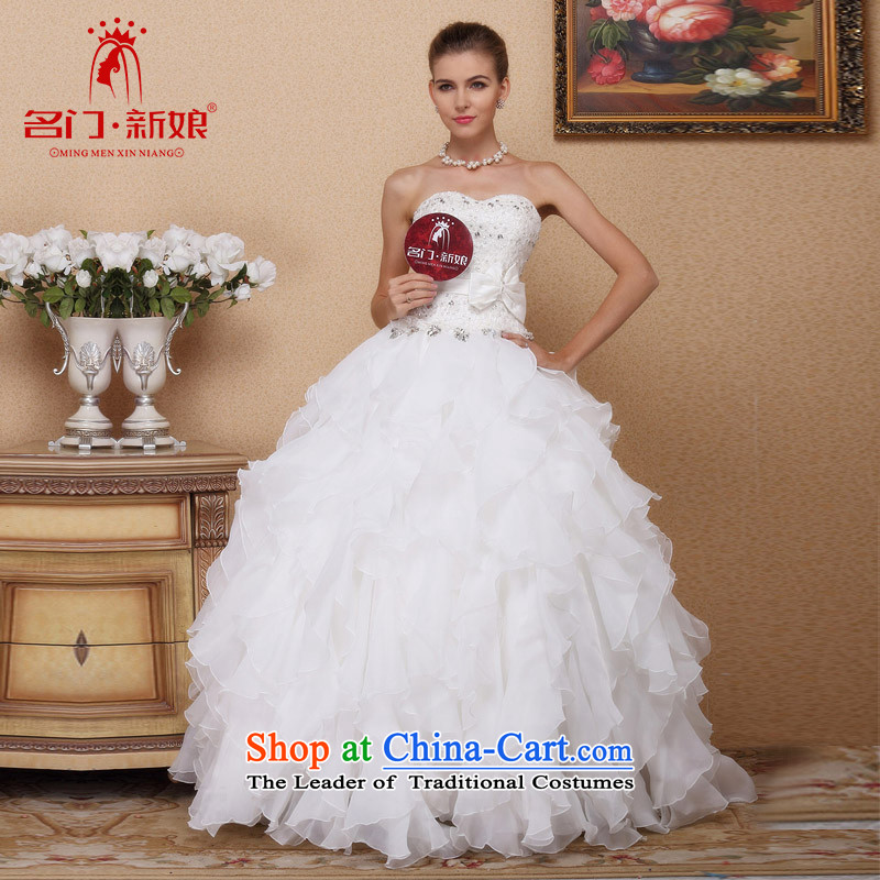 Anew 2015 anointed bride chest lace wedding bon bon Princess Wedding Cake skirt545 S