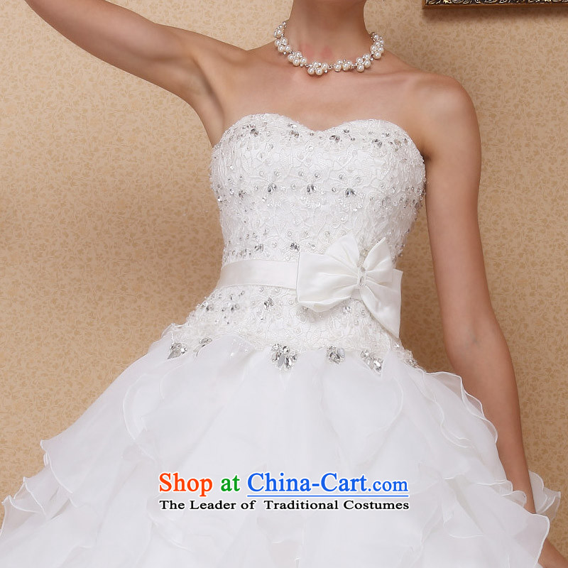 A new 2015 anointed bride chest lace wedding bon bon Princess Wedding Cake skirt 545 S, a bride shopping on the Internet has been pressed.