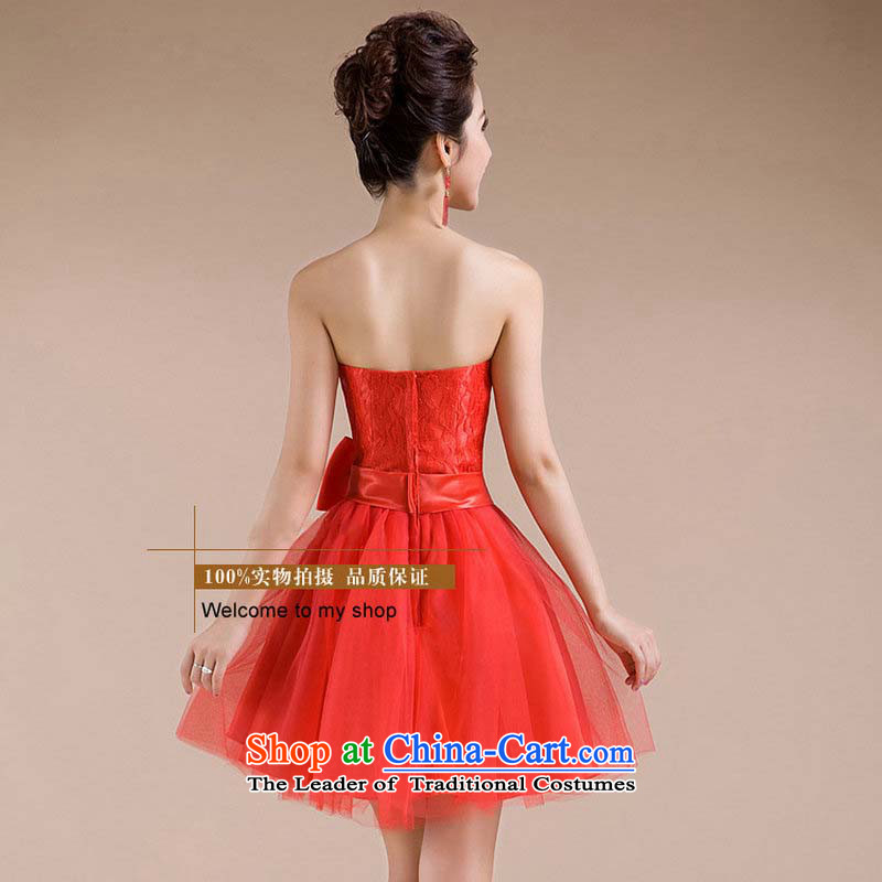 Yet, a new paragraph should be anointed chest handmade lace embroidery waist big Bow Ties are small dress bridesmaid XS6601 services with a single red M is , , , shopping on the Internet