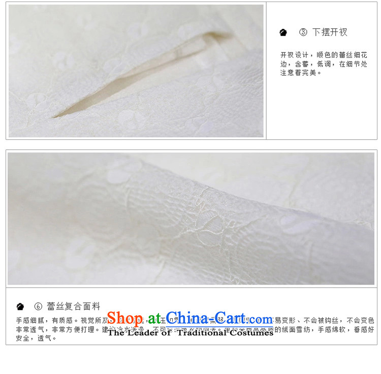 A Pinwheel Without Wind Blowing-Yuk Yat 2015 Summer new lace improved short-sleeved qipao retro elegant qipao dresses White XL Photo, prices, brand platters! The elections are supplied in the national character of distribution, so action, buy now enjoy more preferential! As soon as possible.