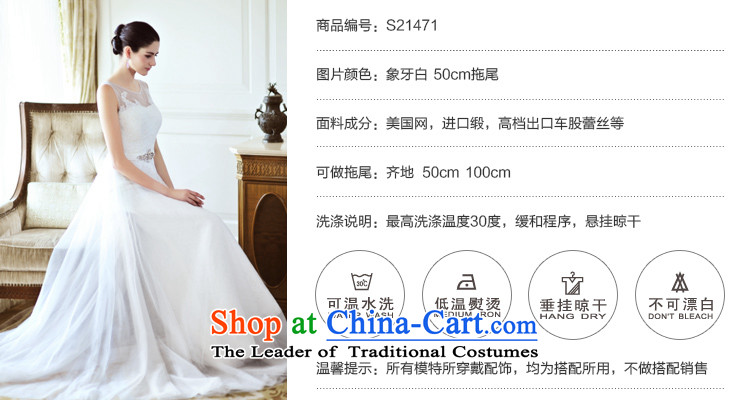 The spring chamber full Fong 2015 new wedding dresses hang also shoulder strap Korean tail white bride wedding diamond S21471 tail 50cm 165-XL picture, prices, brand platters! The elections are supplied in the national character of distribution, so action, buy now enjoy more preferential! As soon as possible.