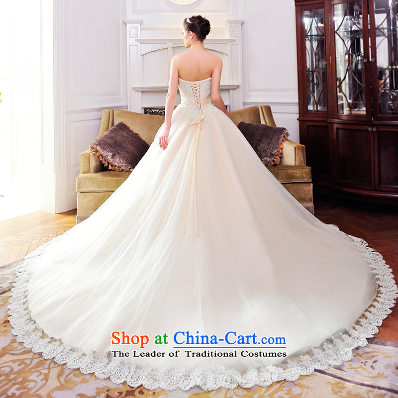 Full Chamber Fang 2015 new wedding dresses and chest Deluxe Big tail Korean nude wedding S21482 bride to align, tailored, full Chamber Fong shopping on the Internet has been pressed.