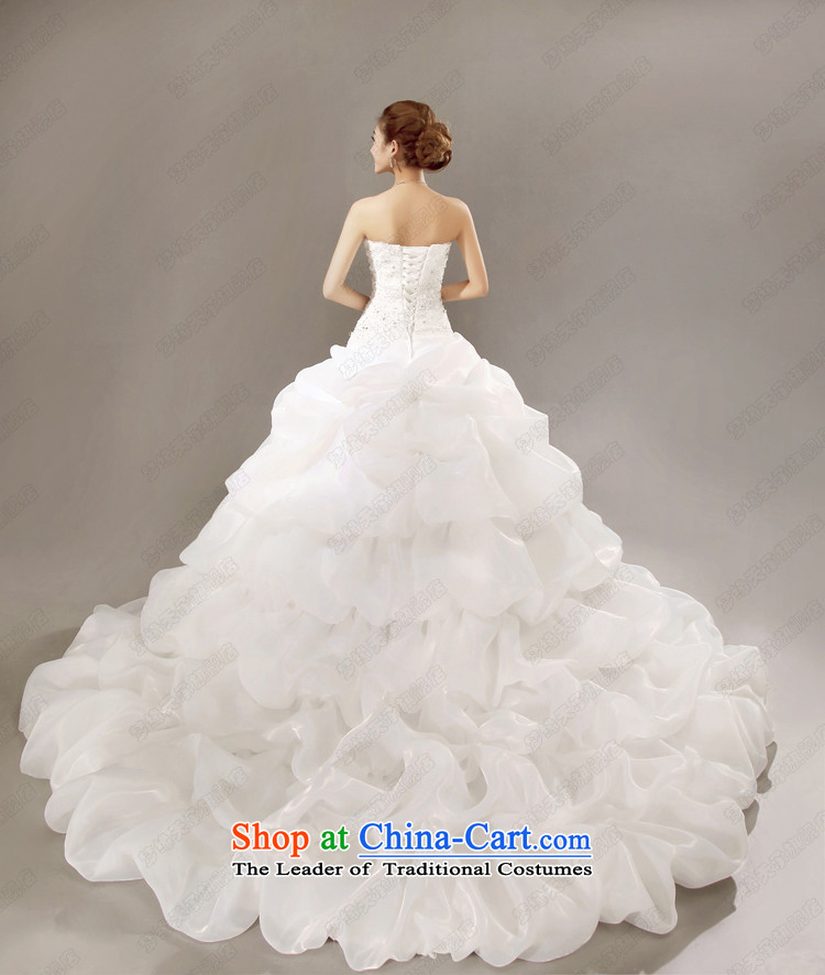 The leading edge of the days of the wedding dresses 2015, Japan and the Republic of Korea large bon bon tail wedding dress H5633 White XL Photo, prices, brand platters! The elections are supplied in the national character of distribution, so action, buy now enjoy more preferential! As soon as possible.