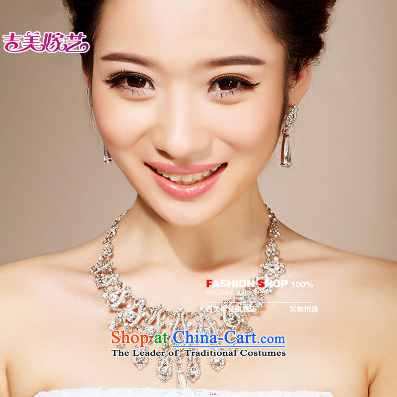 The bride wedding dresses accessories kit Korean TL6206 link water drilling jewelry 2015 new marriage necklace white Ear Clip