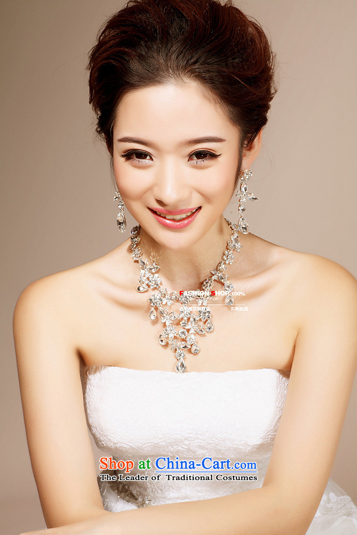 The bride wedding dresses accessories kit Korean TL6201 link water drilling jewelry 2015 new marriage necklace White ear clip picture, prices, brand platters! The elections are supplied in the national character of distribution, so action, buy now enjoy more preferential! As soon as possible.