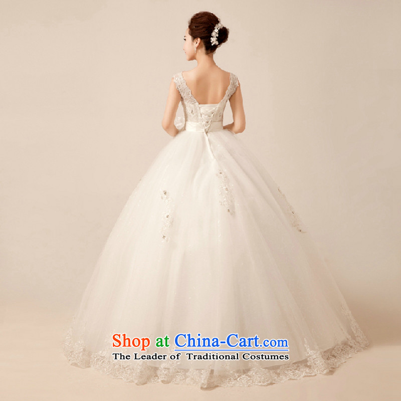 Yong-yeon and wedding dresses new 2015 shoulders deep V lace wedding to align graphics thin sweet princess wedding white made size, Yong-yeon and shopping on the Internet has been pressed.