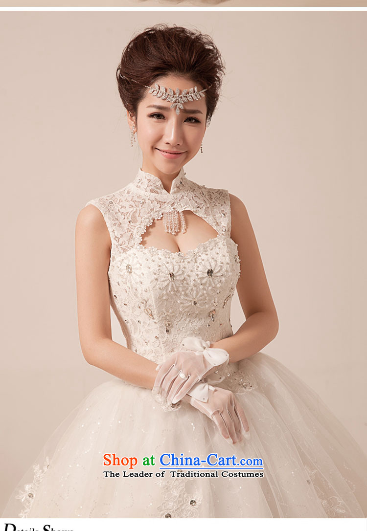 Yong-yeon and wedding dresses new luxury palace high collar 2015 collar align to lace back wedding white picture, prices, S brand platters! The elections are supplied in the national character of distribution, so action, buy now enjoy more preferential! As soon as possible.