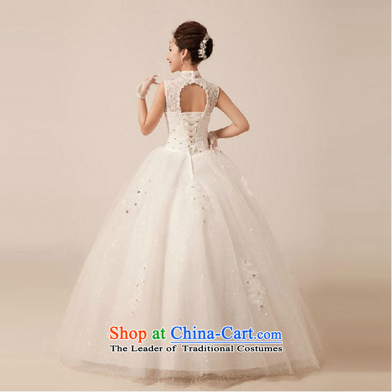 Yong-yeon and wedding dresses new luxury palace high collar 2015 collar align to lace back wedding white S, Yong-yeon and shopping on the Internet has been pressed.