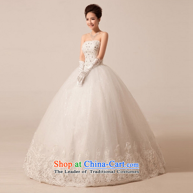 Yong-yeon and wedding dresses new 2015. back to erase chest sweet Korean diamond jewelry large tail wedding to align the white streaks , Yong-yeon and shopping on the Internet has been pressed.