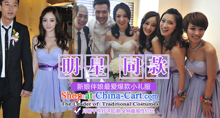 Bridesmaid dress purple anointed chest belt short) bridesmaid small dress DLF121023 lavender color zipper, prices, picture S brand platters! The elections are supplied in the national character of distribution, so action, buy now enjoy more preferential! As soon as possible.