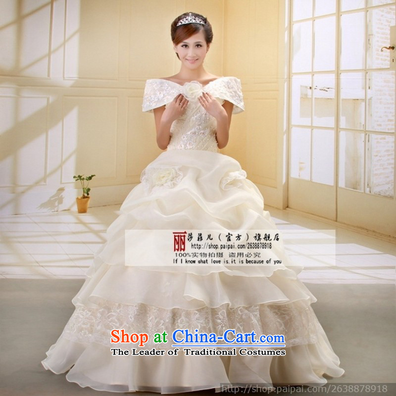 Love So Peng wedding dresses new 2015 Korean word princess shoulder princess package shoulder wedding white wedding White XL package, Love Returning so AIRANPENG Peng () , , , shopping on the Internet
