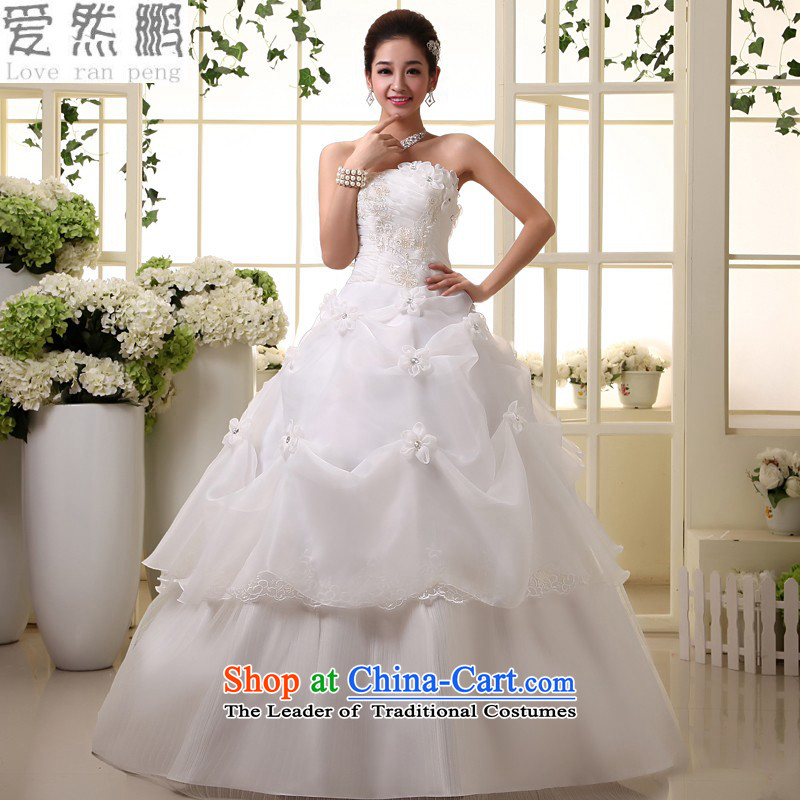 The Korean version of the wedding dress 2015 straps Sau San video thin manually align the flower of the chest with sweet wedding package White M returning, love so Peng (AIRANPENG) , , , shopping on the Internet