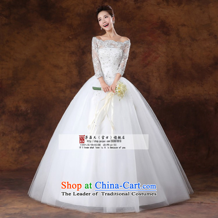 2015) Bride wedding dresses lace a field for half a long-sleeved Korea shoulder version to align the princess of nostalgia for the long sleeved shirt with white XL package returning picture, prices, brand platters! The elections are supplied in the national character of distribution, so action, buy now enjoy more preferential! As soon as possible.