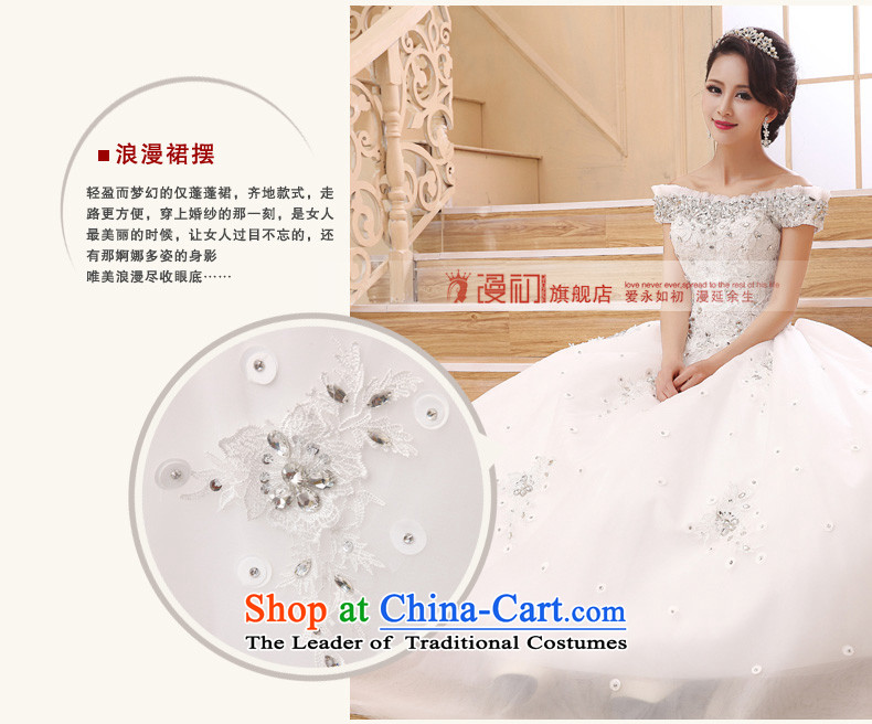 At the beginning of Castores Magi wedding dresses new 2015 Asian layout to align the retro graphics thin luxury water drilling package word shoulder shoulder wedding pictures, price XL white, brand platters! The elections are supplied in the national character of distribution, so action, buy now enjoy more preferential! As soon as possible.