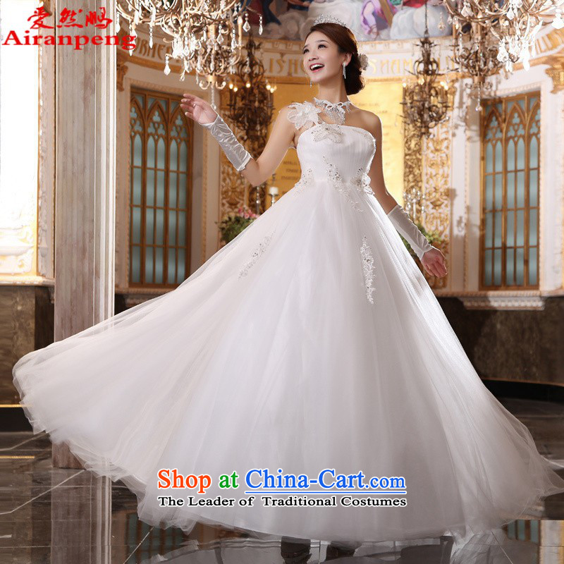 Love So Peng 2015 Korean brides new wedding high waist straps pregnant women does not show the wedding stomach White XL package returning Oh, love so Peng (AIRANPENG) , , , shopping on the Internet