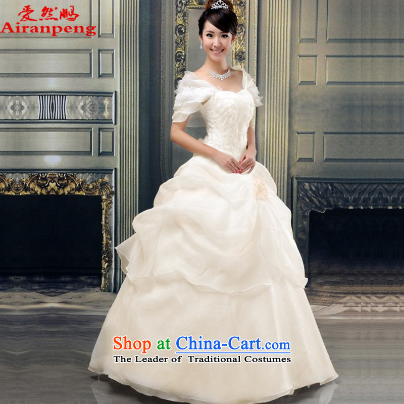 Love so beautiful bride Peng wedding dresses 2015/ new Korean Princess/small package size of a customer to Champagne shoulder a made-to-no refunds or exchanges, love so Peng (AIRANPENG) , , , shopping on the Internet