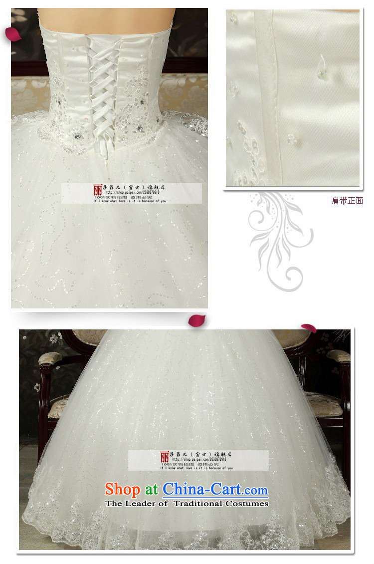 Love So Peng wedding dresses new summer 2015 Korean Princess Mary Magdalene water drilling on-chip chest large graphics thin pregnant women white wedding White XL package returning picture, prices, brand platters! The elections are supplied in the national character of distribution, so action, buy now enjoy more preferential! As soon as possible.