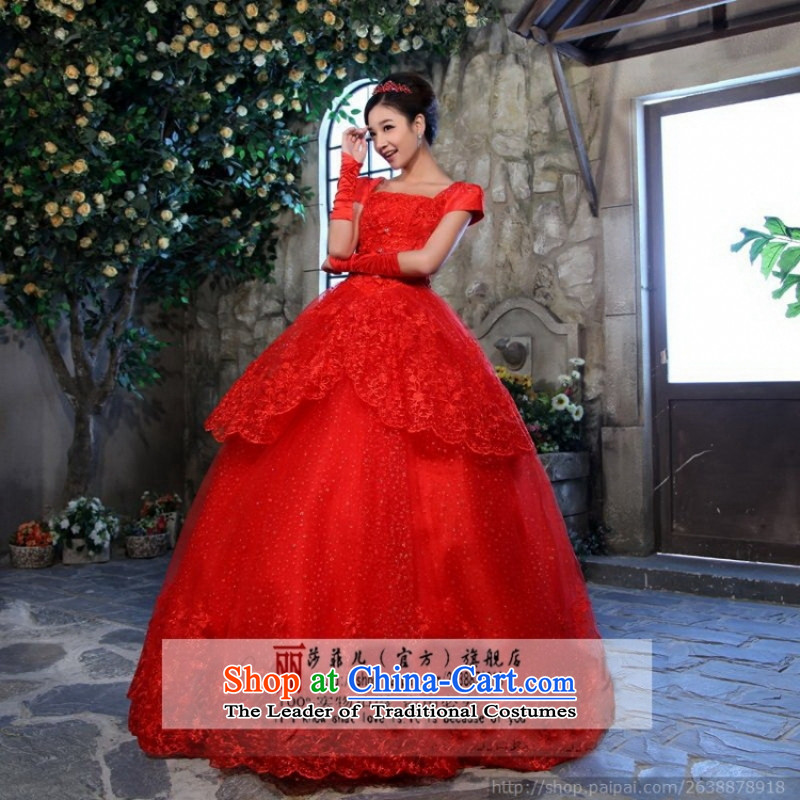 Love So Peng red wedding dresses new 2015 lace wedding Korean to align the princess wedding package shoulder straps red XL package, Love Returning so AIRANPENG Peng () , , , shopping on the Internet