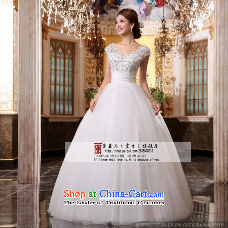 The word love so Peng shoulder V-Neck bride new wedding dresses and sexy retro Princess 2015 to align the wedding package, returning White XL love so Peng (AIRANPENG) , , , shopping on the Internet