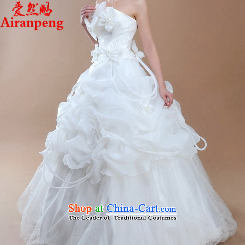 The hot sales of 2015) Bride wedding dresses qipao HS1233 physical video thin Korean Princess White XL package, Love Returning so AIRANPENG Peng () , , , shopping on the Internet